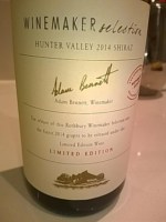 Rothbury Estate Winemaker Selection Adam Bennett Limited Edition Shiraz