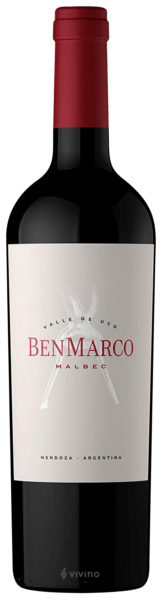 Vinho Benmarco Wine Tinto Seco Argentina Malbec 2021 750ml