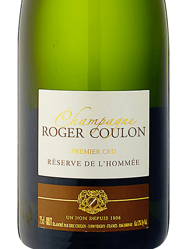 N.V. Roger Coulon Réserve de l'Hommée Champagne Premier Cru