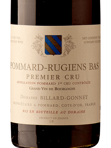 Domaine Billard-Gonnet Pommard-Rugiens Bas Premier Cru | Vivino 日本語