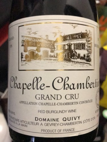 Gerard Quivy Chapelle-Chambertin Grand Cru | Vivino 日本語