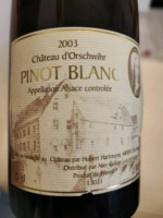 Château d'Orschwihr Pinot Blanc