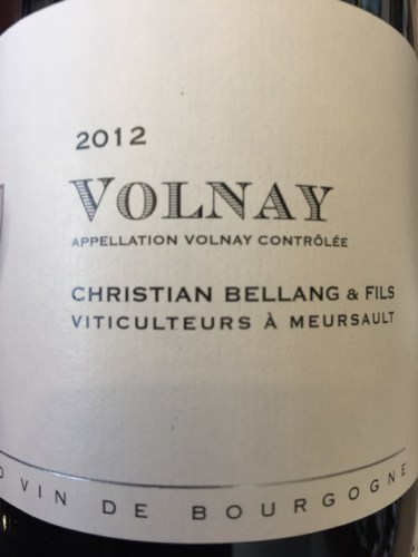 Christian Bellang & Fils Volnay | Vivino English