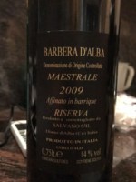 Salvano Maestrale Barbera d'Alba Riserva