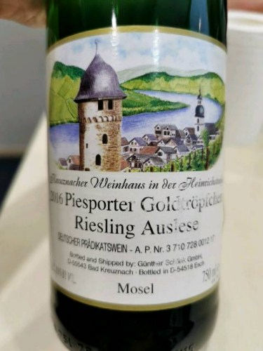 Kreuznacher Weinhaus Piesporter Goldtröpfchen Riesling Auslese