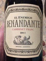 El Enemigo Benandante Cabernet Franc