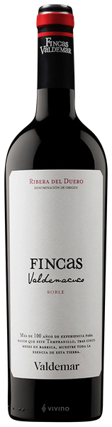 Vinho Bodegas Valdemar Tinto Seco Espanha Fincas Valdemacuco Roble Tempranillo 2021 750ml