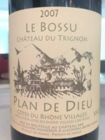 Château du Trignon Le Bossu Plan de Dieu Côtes du Rhône Villages