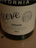 Reeve El Diablo Vineyard Grenache