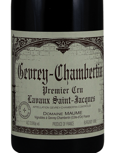 Domaine Maume Gevrey-Chambertin Premier Cru 'Lavaux Saint-Jacques