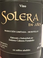 Dolores Cabrera Fernandez Solera 114 Años