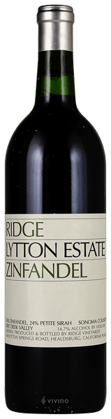 Ridge Vineyards Lytton Estate Zinfandel