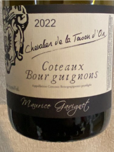Maurice Gavignet Chevalier de la Toison d'Or Côteaux Bourguignon