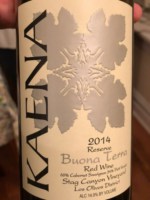Kaena Stag Canyon Vineyard Buona Terra Reserve