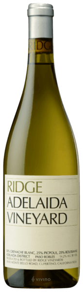 Ridge Vineyards Adelaida Vineyard Paso Robles White