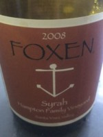 Foxen Hampton Family Vineyard Syrah