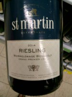 Caves St Martin Riesling Wormeldange Wousselt Grand Premier Cru