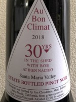 Au Bon Climat 30 Years In The Shed With Bob At Bien Nacido Pinot Noir