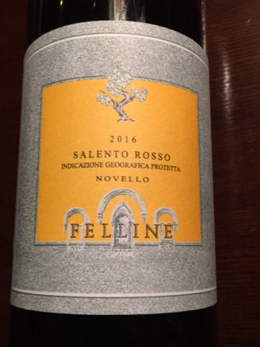Felline Novello Salento Rosso Vivino US