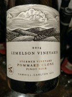 Lemelson Vineyards Stermer Vineyard Pommard Clone Pinot Noir