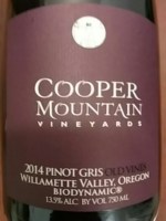 Cooper Mountain Old Vine Pinot Gris
