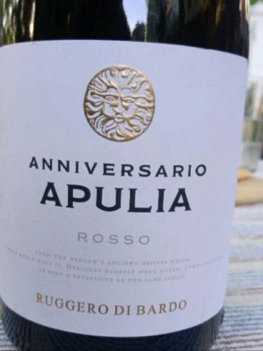 Ruggero di Bardo Anniversario Apulia Rosso Vivino US