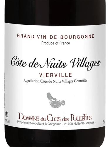 Domaine de la Poulette Côte de Nuits Villages Vierville | Vivino