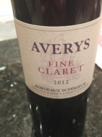 Averys Fine Claret Bordeaux supérieur