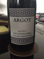 Argot Motifs Estate Syrah