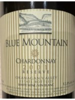 Blue Mountain Vineyard Reserve Chardonnay