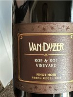 Van Duzer Roe & Roe Vineyard Pinot Noir