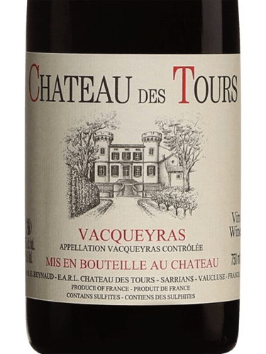 Château des Tours Réserve Vacqueyras | Vivino English