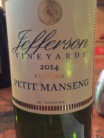 Jefferson Vineyards Petit Manseng