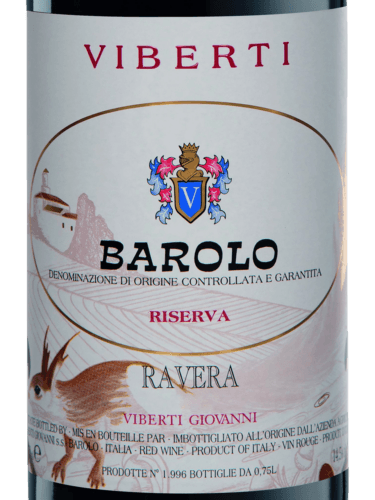 Viberti Barolo Riserva 2016 750mlバローロ Viberti Barolo Riserva