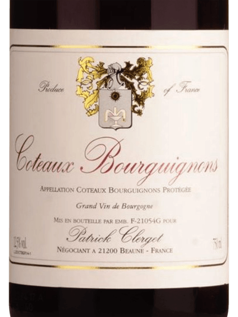 Patrick Clerget Coteaux Bourguignons | Vivino English