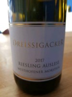 Dreissigacker Westhofener Morstein Riesling Auslese