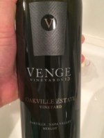 Venge Vineyards Merlot Oakville Estate Vineyard