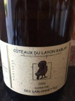 Domaine des Sablonnettes Noblesse Coteaux du Layon 'Rablay'