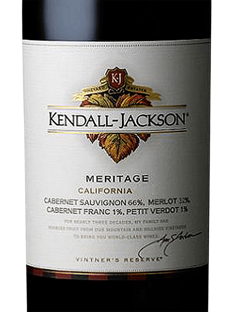 Kendall-Jackson Vintner's Reserve Meritage Red | Vivino 日本語