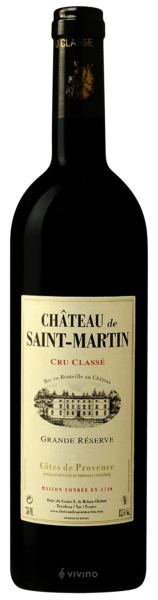 Château de Saint Martin Grande Reserve Côtes de Provence Rouge