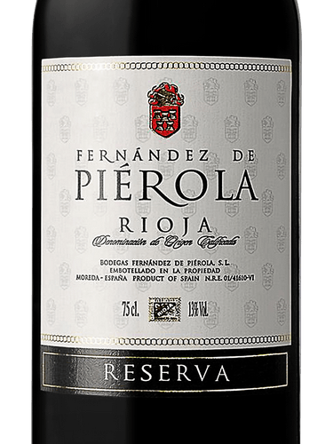 Fernández de Piérola Reserva | Vivino France