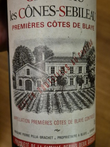 Château Les Cones Sebileau Premières Côtes de Blaye | Vivino English