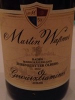 Martin Waßmer Ehrenstetter Ölberg Gewürztraminer