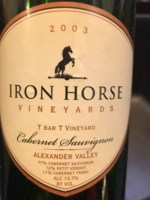 Iron Horse T Bar T Vineyard Cabernet Sauvignon