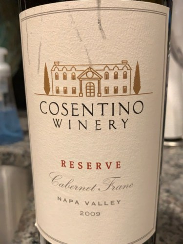 Cosentino Reserve Cabernet Franc Vivino Italiano