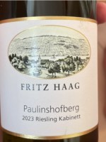 Fritz Haag Paulinshofberg Riesling Kabinett