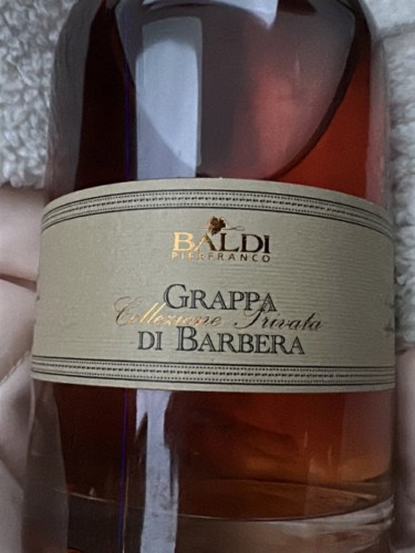 N.V. Baldi di Burio Collezione Privata Grappa di Barbera | Vivino US
