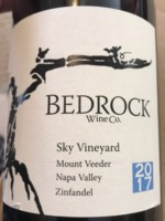 Bedrock Wine Co. Sky Vineyard Zinfandel