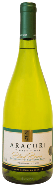 Vinho Aracuri Branco Seco Brasil Chardonnay, Sauvignon Blanc 2022 750ml