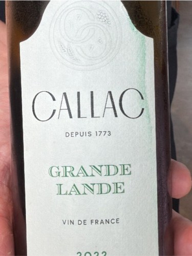 Château de Callac Grande Lande Blanc | Vivino English